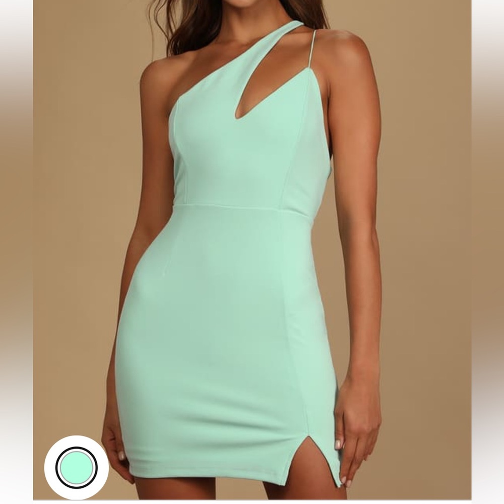 LULUS Turquoise mini dress